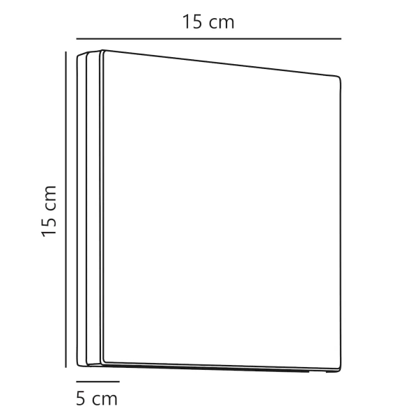 Elewacyjna lampa kwadratowa ARTEGO 46951003 LED 7,2W 3000K IP54 czarny