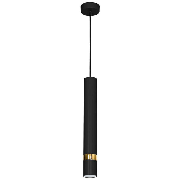 Lampa wisząca JOKER MLP6079 Milagro metalowa OPRAWA zwis tuba czarna złota