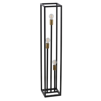 Sypialniana lampa stojąca Vigo 50249 metalowa ramki czarna złota