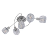 Lampa na sufit Josefa 1281050 Nave crystals glamour do jadalni srebrna