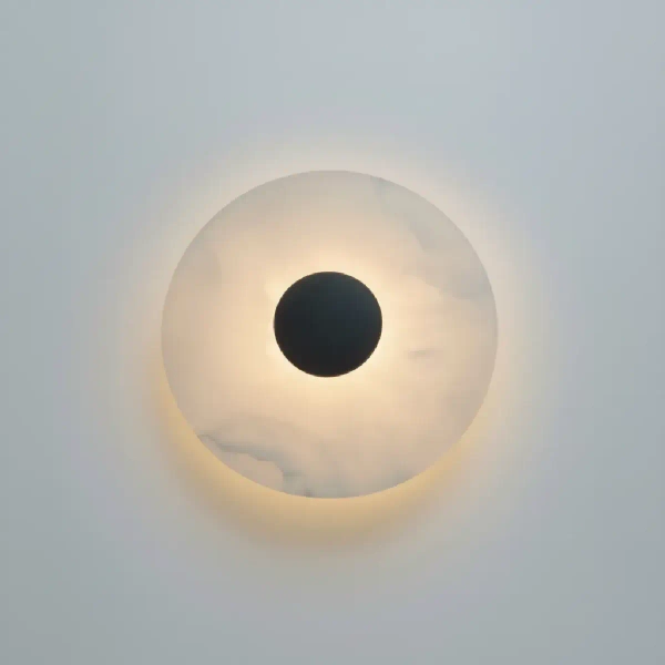 Ledowy kinkiet na ścianę Dalinia WL0114-BK LED 8W 3000K okrągły czarny