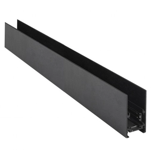 Szyna magnetyczna 1-fazowa z zaślepkami Alfa Track Magnetic AZ4642 natynkowa czarna