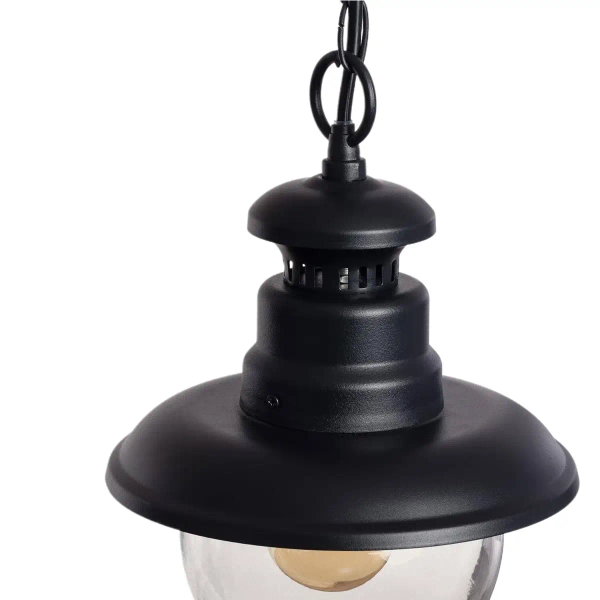 Klasyczna lampa wisząca Castelo ABR-LWZ-IP44-CAST na łańcuchu IP44 czarna