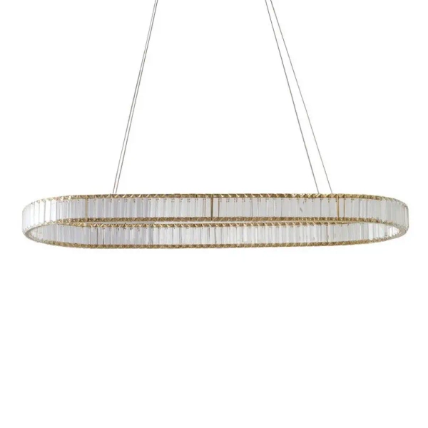 Kryształowa lampa wisząca SPARKING AZ6567 LED 80W CCT z pilotem złota