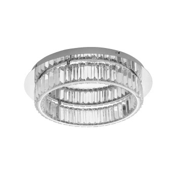 Sufitowa lampa glamour BAUTA LE42918 do przedpokoju LED 29W 3500K srebrna