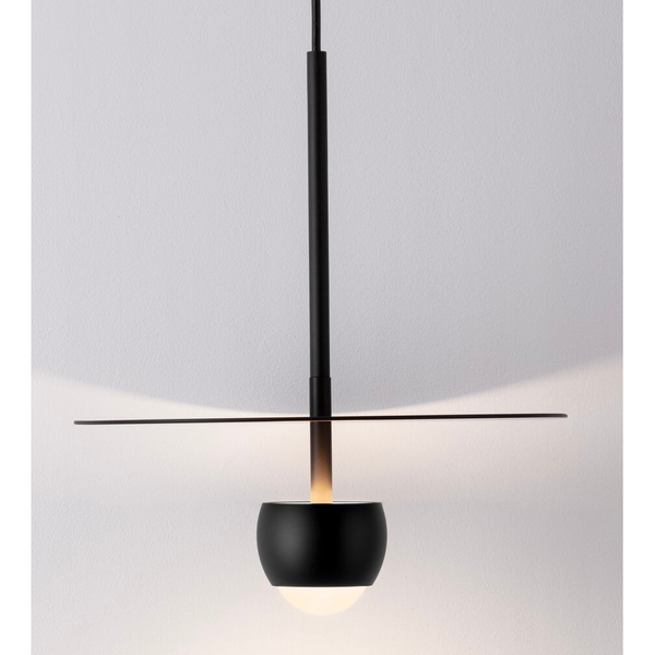 Okrągła lampa zwisająca BAILA LE44533 LED 8W 3000K nad stół czarny
