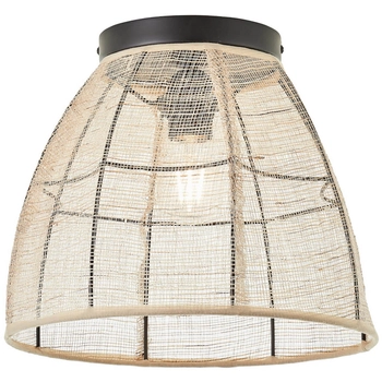 Sypialniana lampa sufitowa Tanah 99483/76 boho czarny beżowy