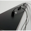 Wisząca lampa na listwie Linea XT068-4P Step nad wyspę czarna