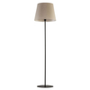 Stojąca lampa z abażurem Chicago 5151 TK Lighting z tkaniny szara beżowa