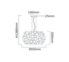 Elegancka lampa wisząca Carera OR80162 glamour do salonu chrom
