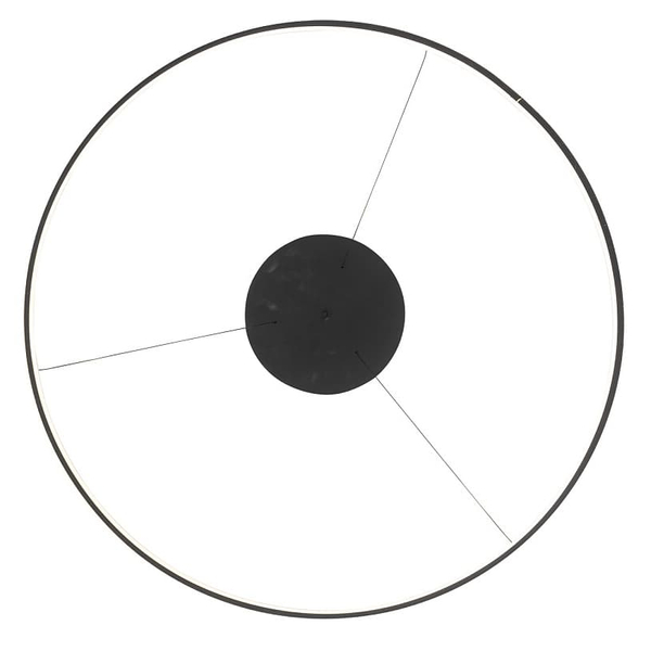 Lampa ring wisząca salonowa Circolo 10812 Nowodvorski LED 21W 3000K czarna