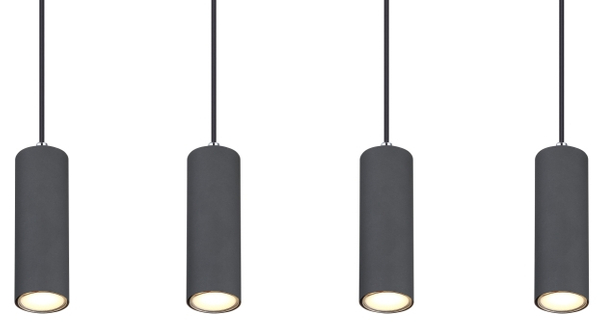 Wisząca lampa Robby 57911-4HG drewniana belka grafit