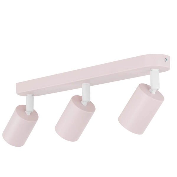 Lampa natynkowa Livia 10234 potrójna reflektorki tuby różowa