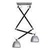 Regulowana lampa wisząca Zyta AZ1846+2xAZ2593 Azzardo srebrna czarna
