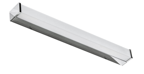 Ledowa lampa ścienna Peter prostokątna 12W IP44 chrom
