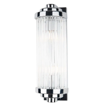 Kinkiet LAMPA ścienna MONTREAL W0272 Maxlight okrągła OPRAWA szklana glamour chrom przezroczysta