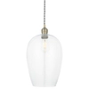 Lampa wisząca L&-1100658 Light& ze szklanym kloszem mosiądz