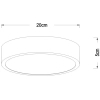 Sypialniany plafon UNAR 79185/20/31 Lucide LED 12W 2700K biała