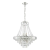 Regulowany żyrandol Osborne OSB1238-EH Dar Lighting rokoko do salonu kryształy srebrna