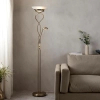 Podłogowa lampa do salonu Monaco MONACO-AN regulowana mosiądz