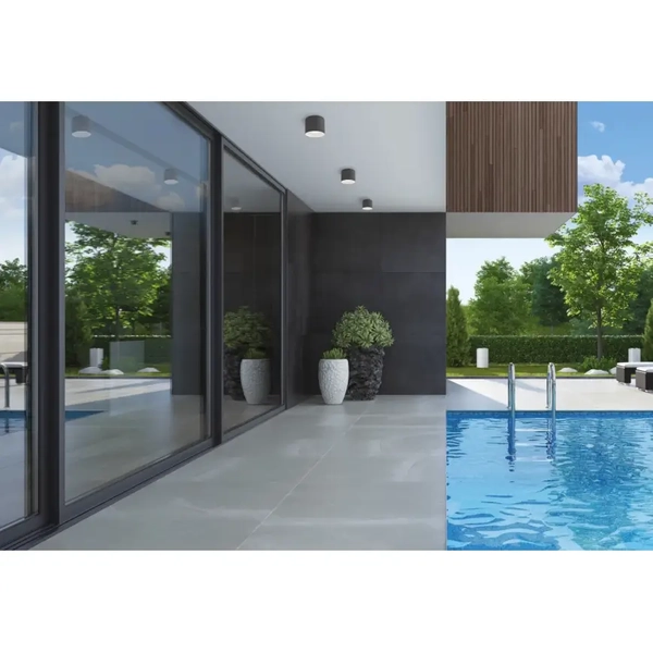 Zewnętrzna LAMPA sufitowa stropowa HEXA 9565 Nowodvorski ogrodowa OPRAWA tuba DOWNLIGHT outdoor IP44 grafitowa