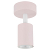Lampa naścienna Livia 10219 tuba do sypialni metalowa różowa