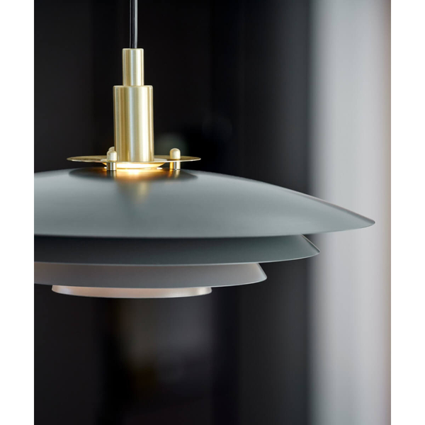 Wisząca lampa nad stół Bretagne 39489910 do jadalni szary