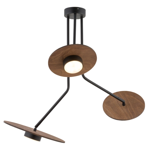 Sufitowa lampa nowoczesna Disk 7644 do jadalni nad stół czarna