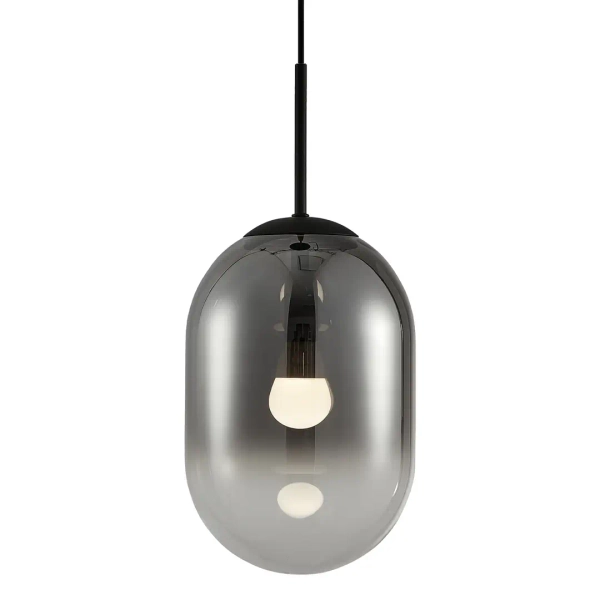 Lampa zwisająca do salonu ALIAS BLACK ML0323 szklana kula czarny