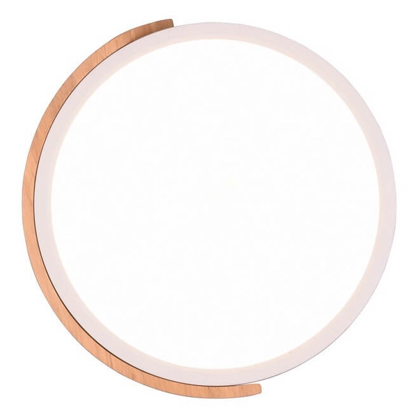 Okrągły plafon Jano R67201131 RL Light LED 20W 3000K drewniany biały