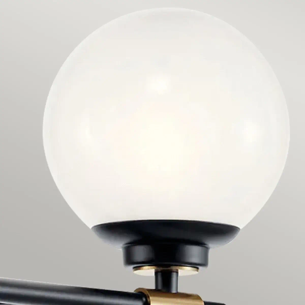 Kinkiet nad lustro Benno KL-BENNO2-BK-CPZ do łazienki IP44 czarny brąz