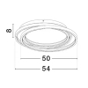 Futurystyczny Lampa sufitowa TELVIRA LE45502 LED 33W 3000K czarny