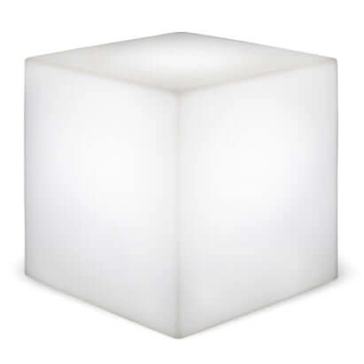 Solarna lampa podłogowa Cuby LUMCB020SSNW LED 1W 3000-6500K IP65 biała