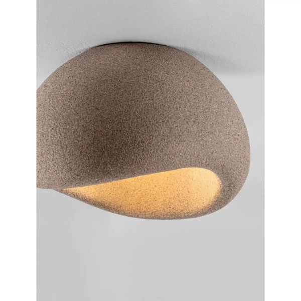 Sufitowa lampa kopuła PALINZA LE45329 ściemnialna brązowa