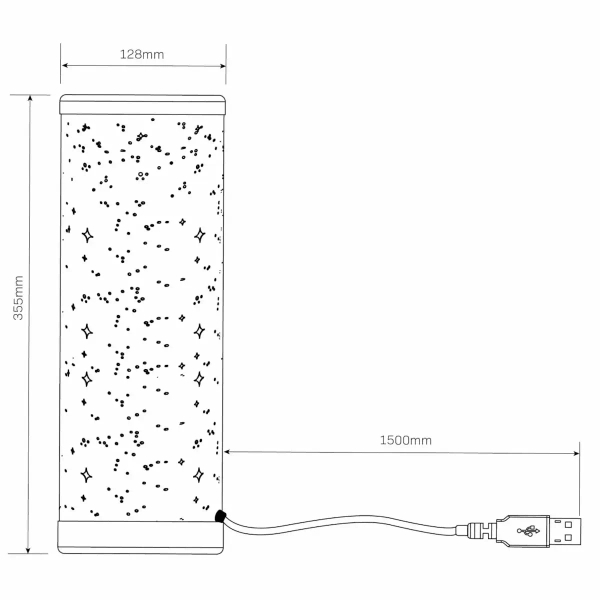 Dziecięca lampka stołowa Stella 327499 LED 5W 3000K+RGB z pilotem biała