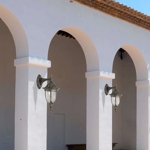 Zewnętrzna LAMPA retro MILANO 8371 Rabalux ścienna OPRAWA ogrodowy KINKIET elewacyjny outdoor złoto antyczne