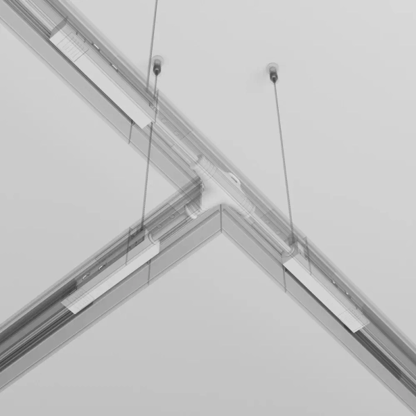 Magnetyczna złączka-T do systemu szynowego Exility TRA034CWT-42W-DE biała