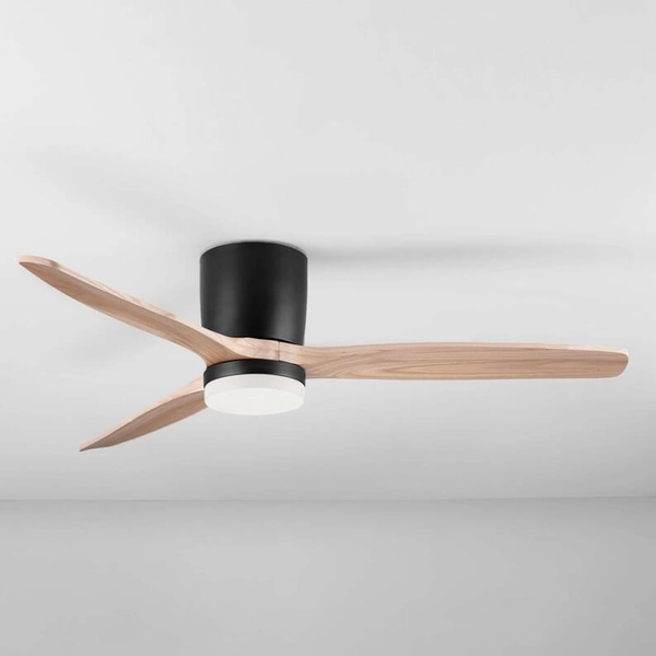 Lampowentylator sufitowy GUARAYOS LE44964 LED 18W 3000-6500K drewniany czarny