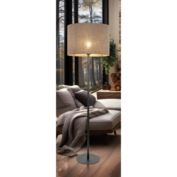 Zwisająca lampa do sypialni Earth 10101 krążek boho brązowa