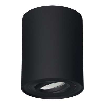 Downlight LAMPA sufitowa HARY 03713 Ideus natynkowa OPRAWA metalowa tuba spot okrągły czarny
