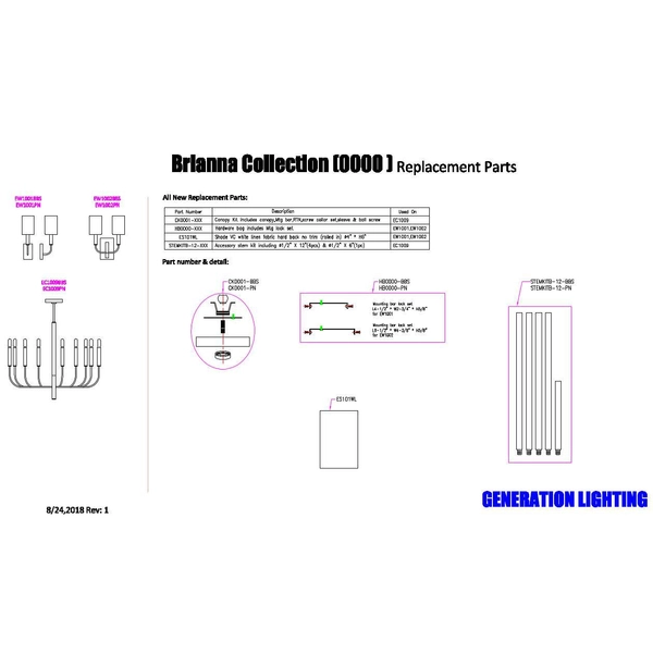 Wisząca LAMPA żyrandol Brianna FE-BRIANNA9-PN Elstead FEISS metalowa OPRAWA zwis kandelabr nikiel