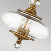 Szklana lampa wisząca Wexley HK-WEXLEY-3P-HB Hinkley szkło mosiądz