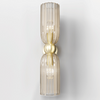 Lampa naścienna z kloszami Antic MOD302WL-02CG szkło złoty