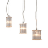 Potrójna lampa zwieszana Crystal X MD61109-3A Italux chrom