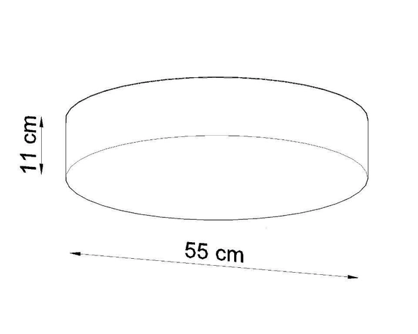 Minimalistyczna lampa sufitowa SL.0919 okrągły plafon biały