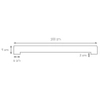 Kinkiet ścienny ze ściemniaczem Linea 21082102 Kaspa LED 26W 3000K czarny