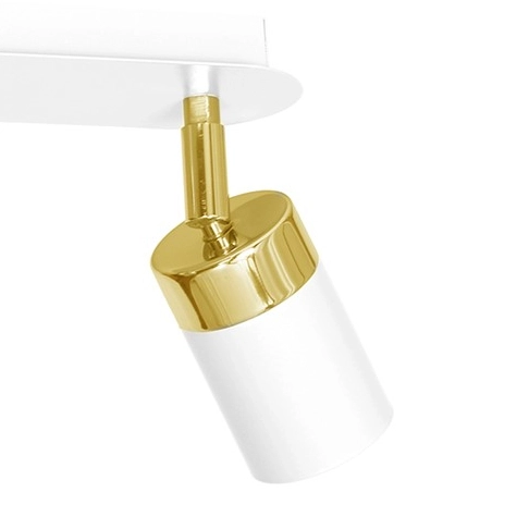 Regulowana LAMPA sufitowa JOKER MLP6130 Milagro metalowa OPRAWA plafon reflektorowy biały złoty