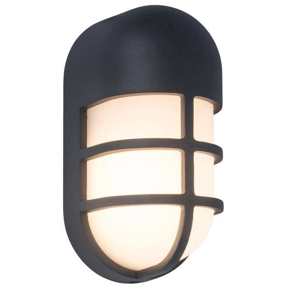 Ogrodowa LAMPA ścienna BULLO 6383001118 Lutec elewacyjna OPRAWA zewnętrzna LED 15W 3000K owalna IP54 szara