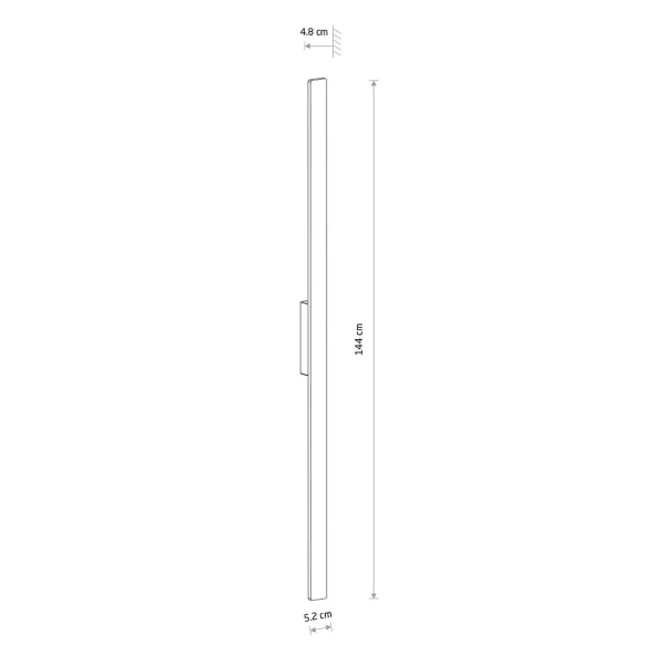 Ogrodowa lampa ścienna DEMI 11561 LED 24W 3000K IP54 terakota