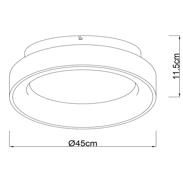 Plafon kuchenny MIRAGE 36114/27/30 Lucide LED 33W 2700K czarny